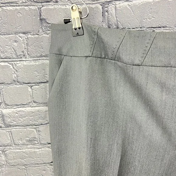 Calvin Klein Women's Gray Dress Pants 20W Straight Leg Polyester Blend - Picture 6 of 7